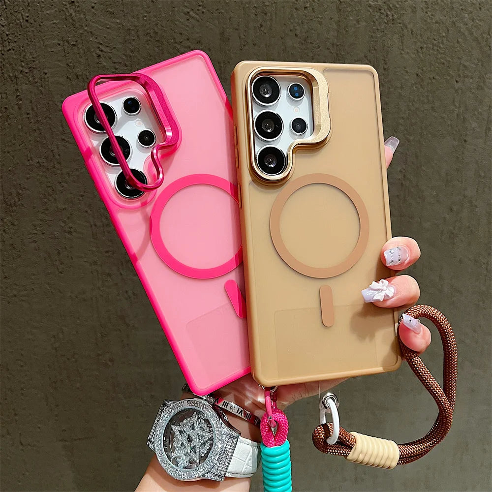 Coque magnetic Magsafe Samsung avec bandolière