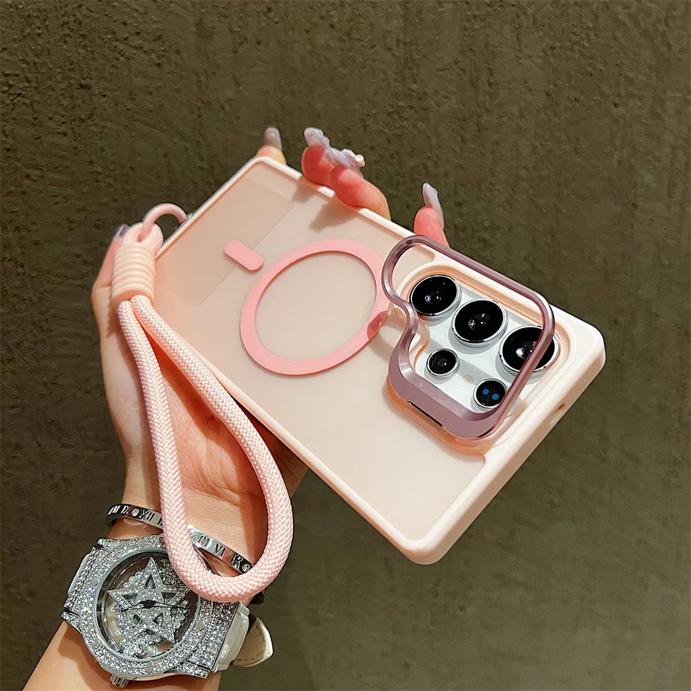 Coque magnetic Magsafe Samsung avec bandolière