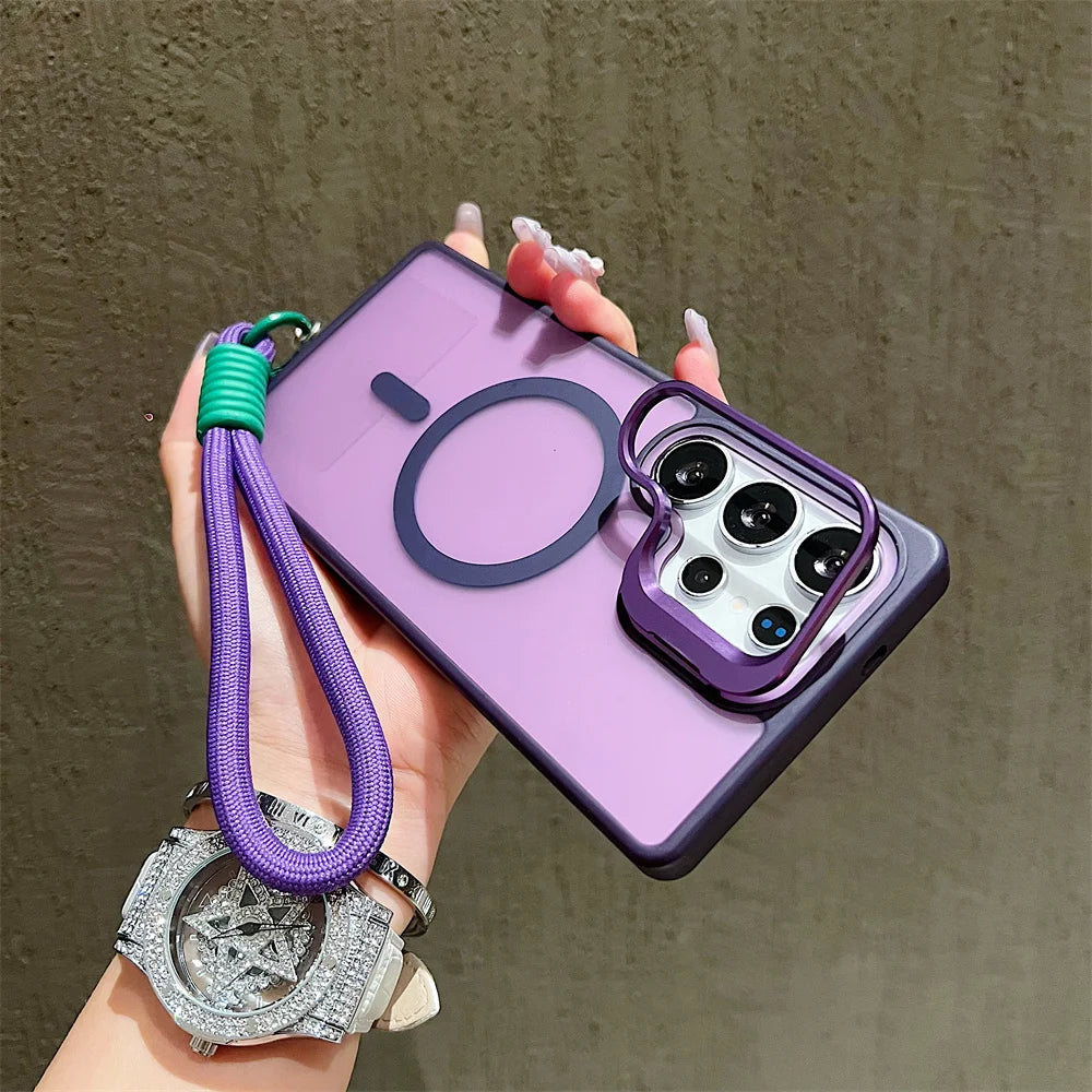 Coque magnetic Magsafe Samsung avec bandolière