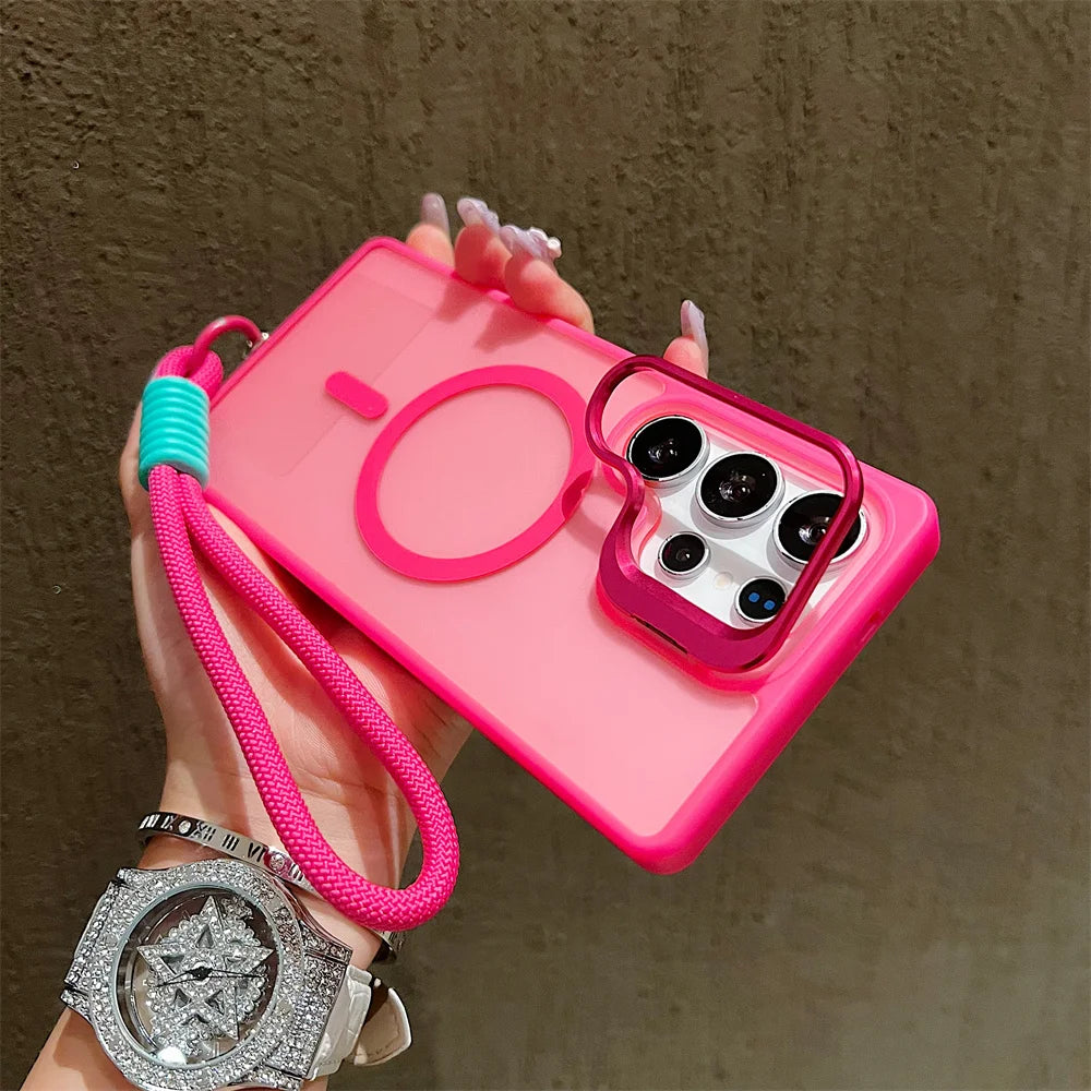 Coque magnetic Magsafe Samsung avec bandolière