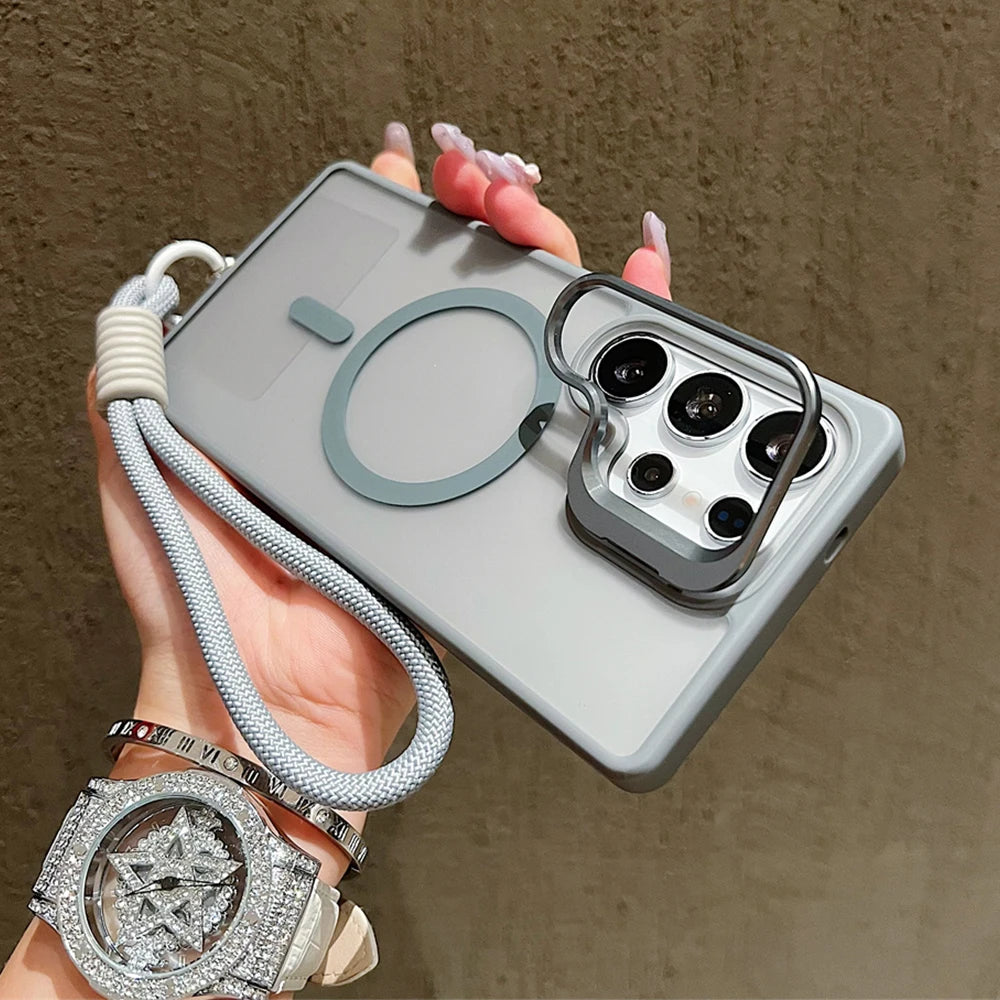 Coque magnetic Magsafe Samsung avec bandolière