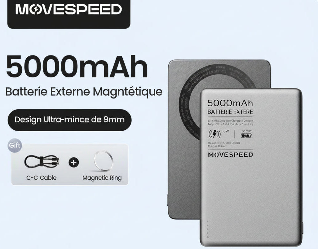 Batterie externe magnetic Movespeed